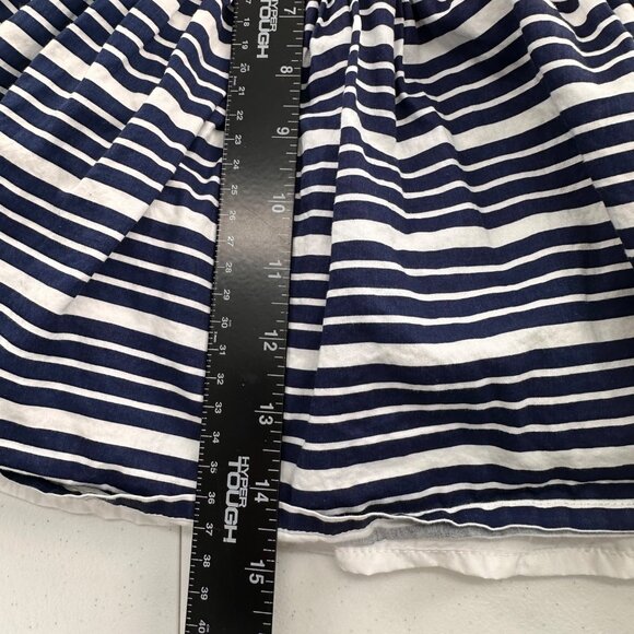 Carters Navy & White Striped Baby Girl Dress Pink Bow Accent Size 6 Months - Picture 5 of 11